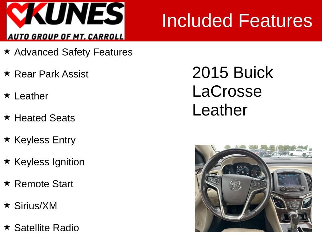 Used 2015 Buick LaCrosse Leather image 3