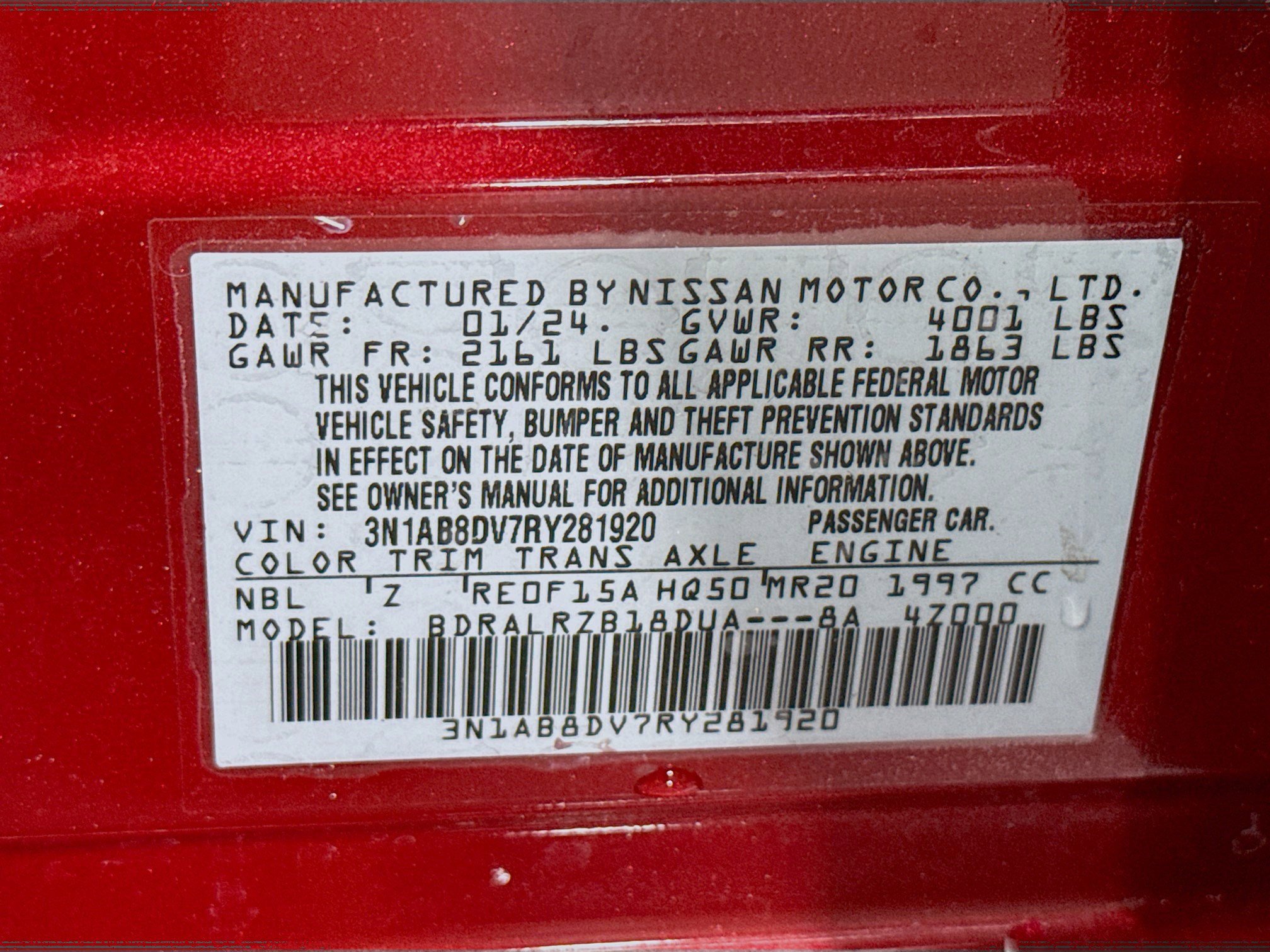 Used 2024 Nissan Sentra SR w/ Trunk Package image 40