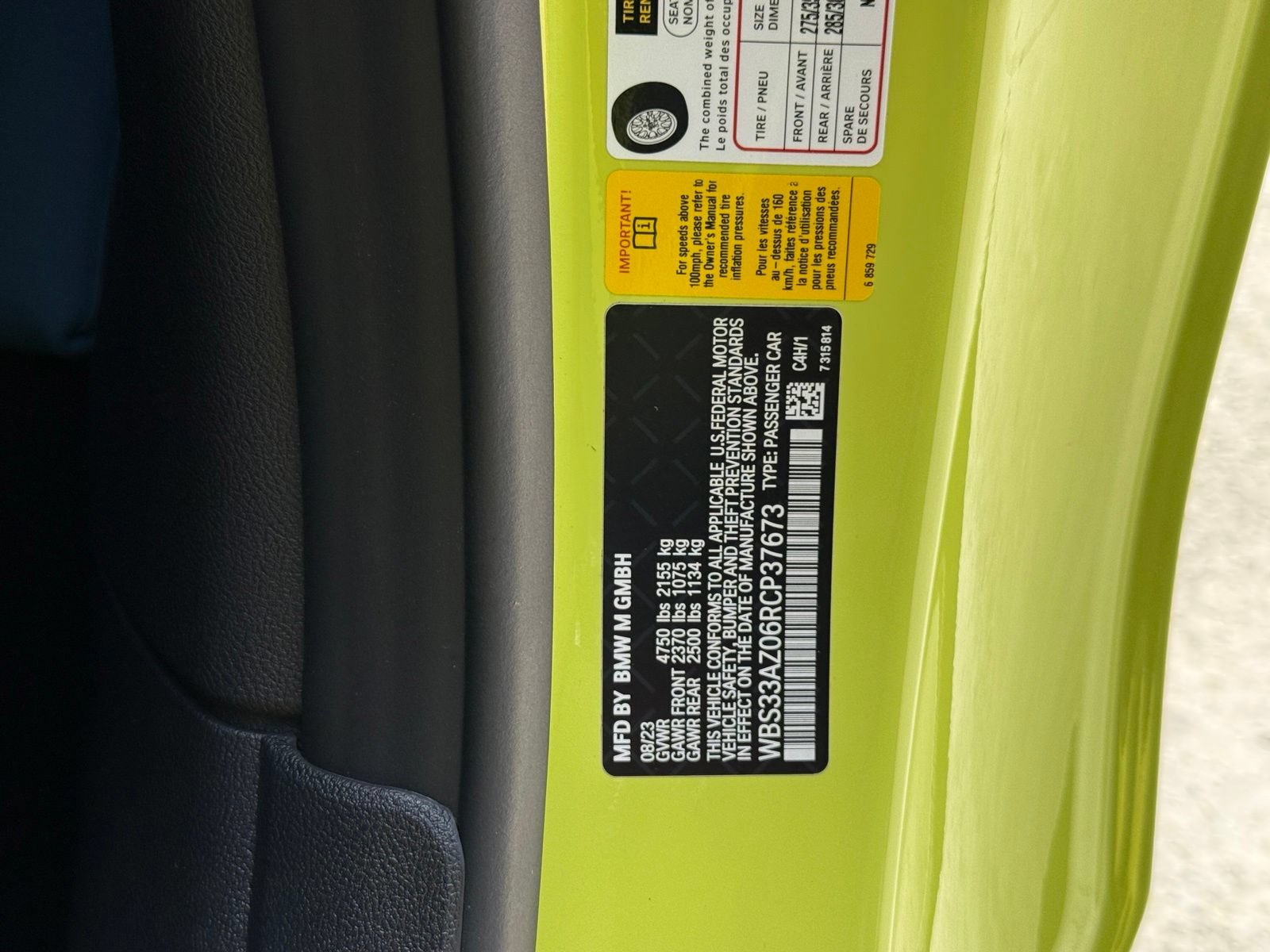 Used 2024 BMW M4 Competition w/ Parking Assistance Package RWD image 48