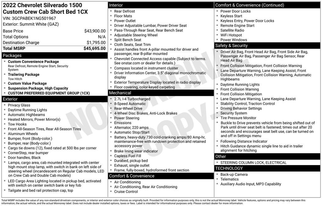 Used 2022 Chevrolet Silverado 1500 Custom RWD image 9