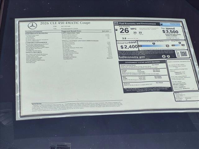 New 2026 Mercedes-Benz CLE 450 4MATIC Coupe image 17