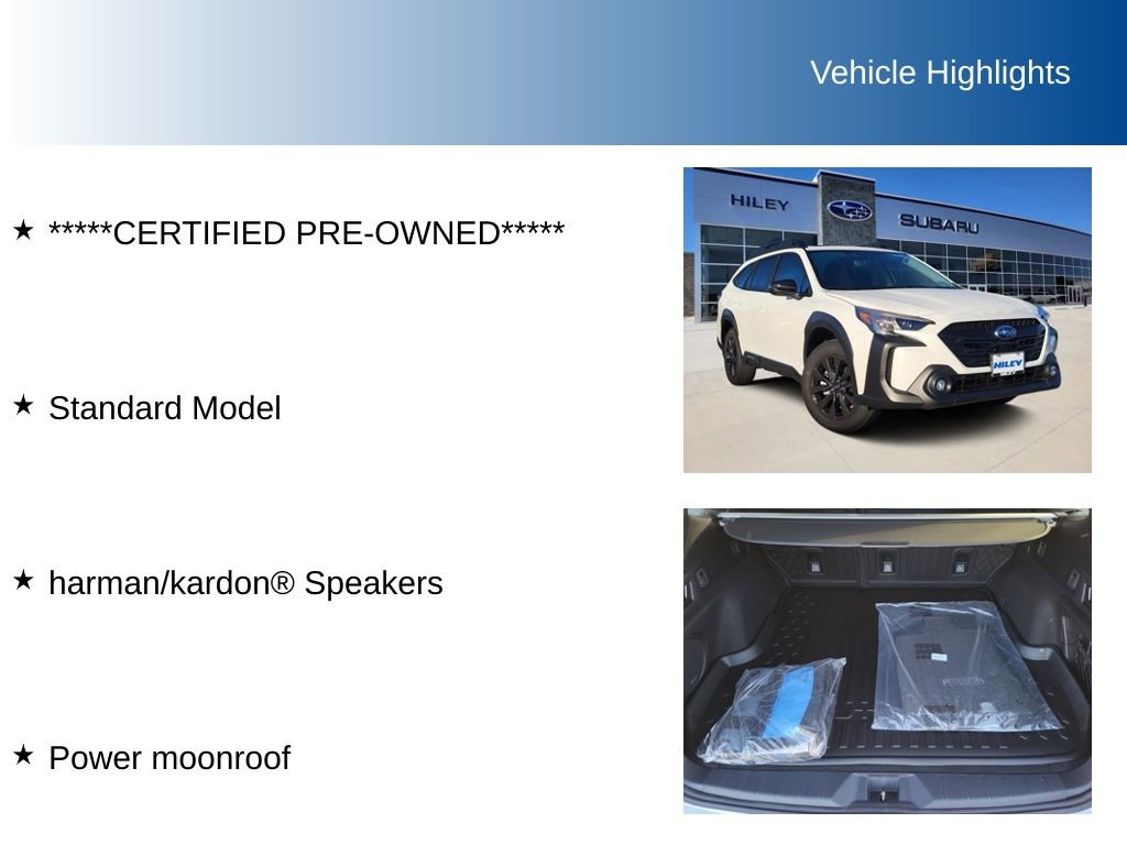 Certified 2025 Subaru Outback Onyx Edition image 5