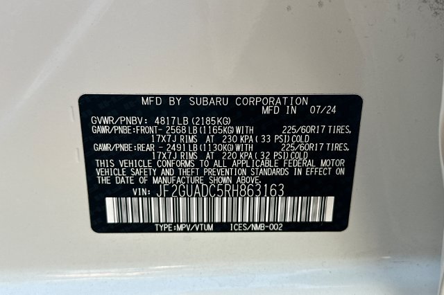 Used 2024 Subaru Crosstrek 2.0i Premium AWD/4WD image 32