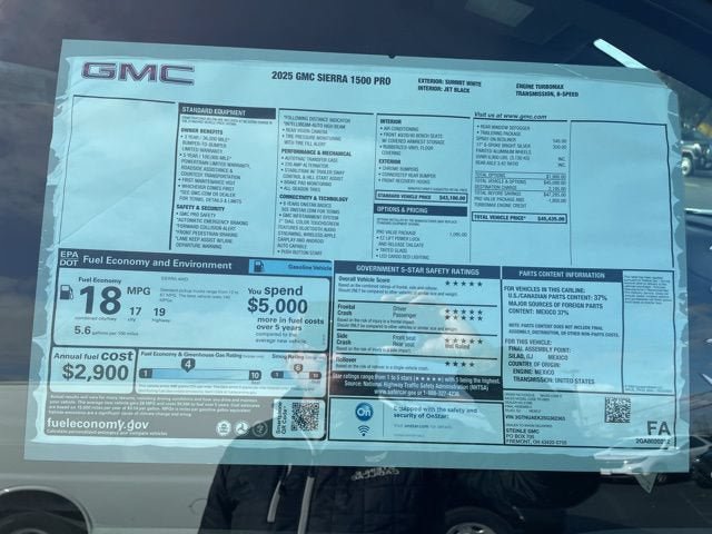 New 2025 GMC Sierra 1500 Pro w/ Pro Value Package AWD/4WD image 9