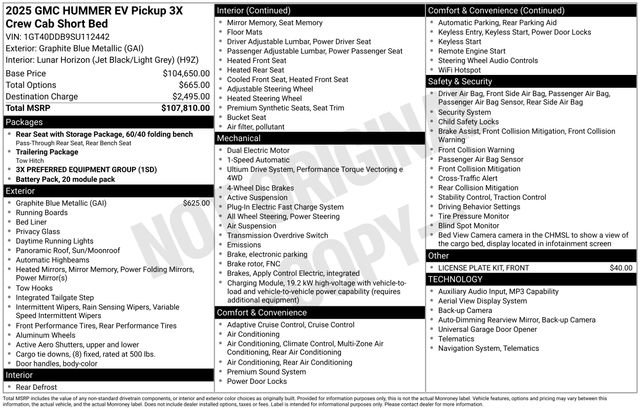 Used 2025 GMC Hummer EV 3X AWD/4WD image 15
