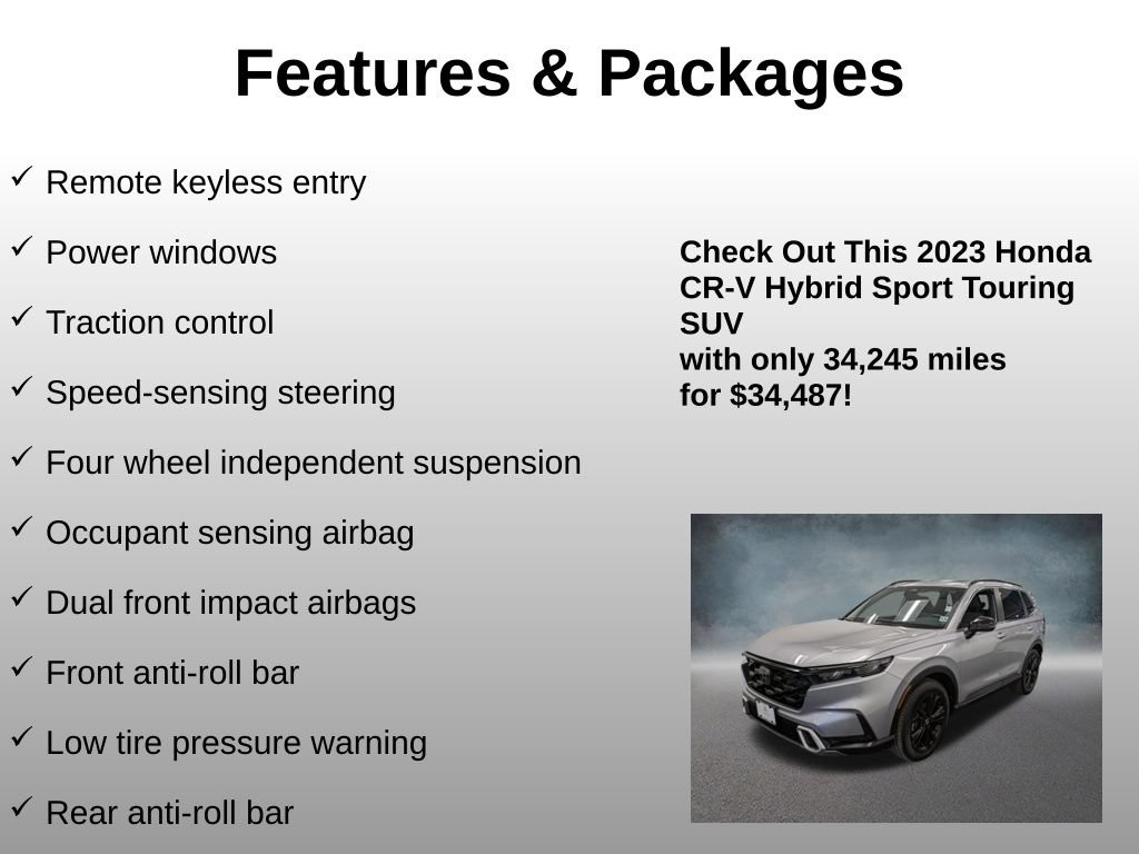 Certified 2023 Honda CR-V Sport Touring image 12