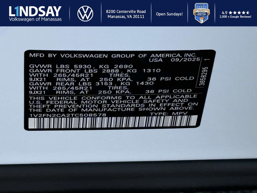 New 2026 Volkswagen Atlas SEL Premium R-Line image 21