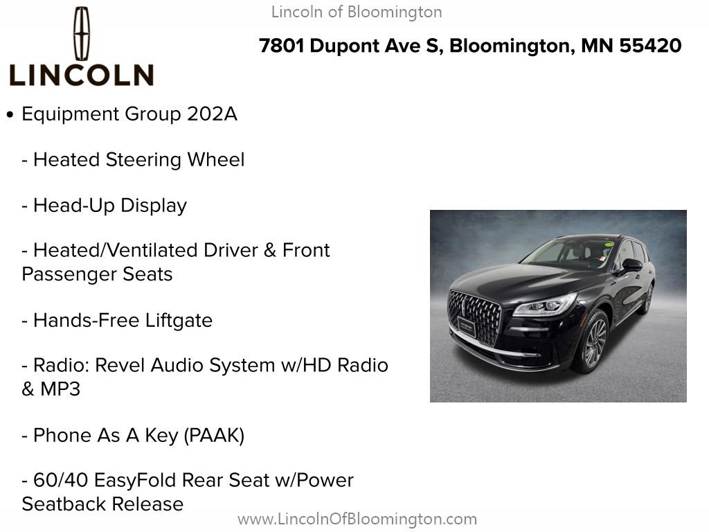 Used 2025 Lincoln Corsair Reserve w/ Equipment Group 202A AWD/4WD image 10