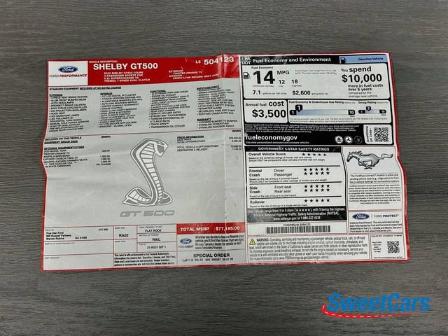 Used 2020 Ford Mustang Shelby GT500 RWD image 50