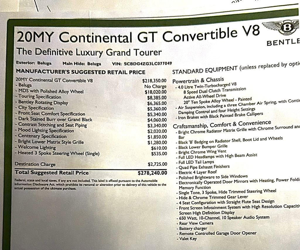 Used 2020 Bentley Continental GT image 11