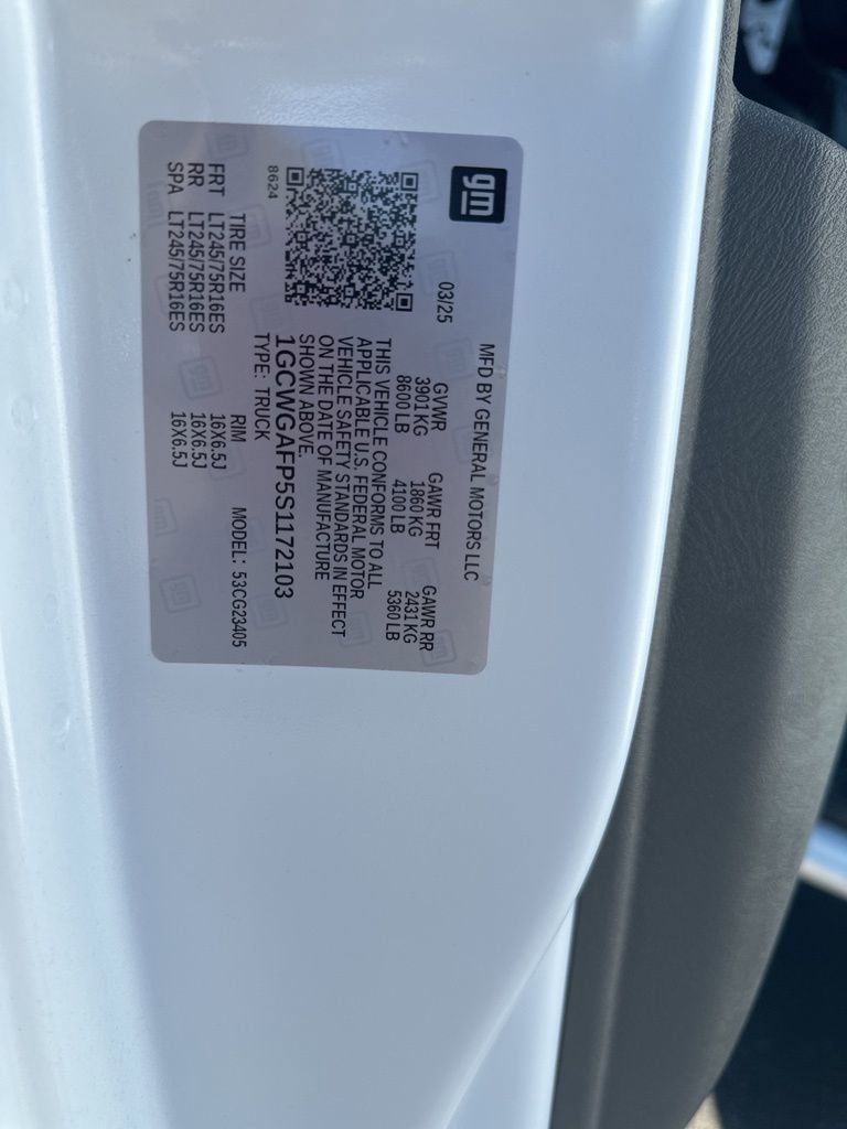 New 2025 Chevrolet Express 2500 w/ Communications Package image 25