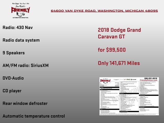 Used 2018 Dodge Grand Caravan GT image 3