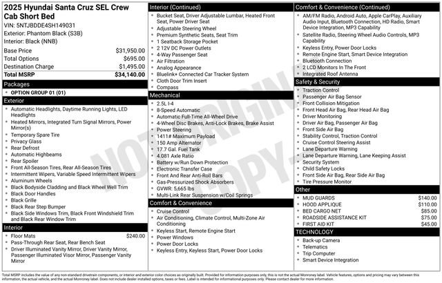 Used 2025 Hyundai Santa Cruz SEL image 21