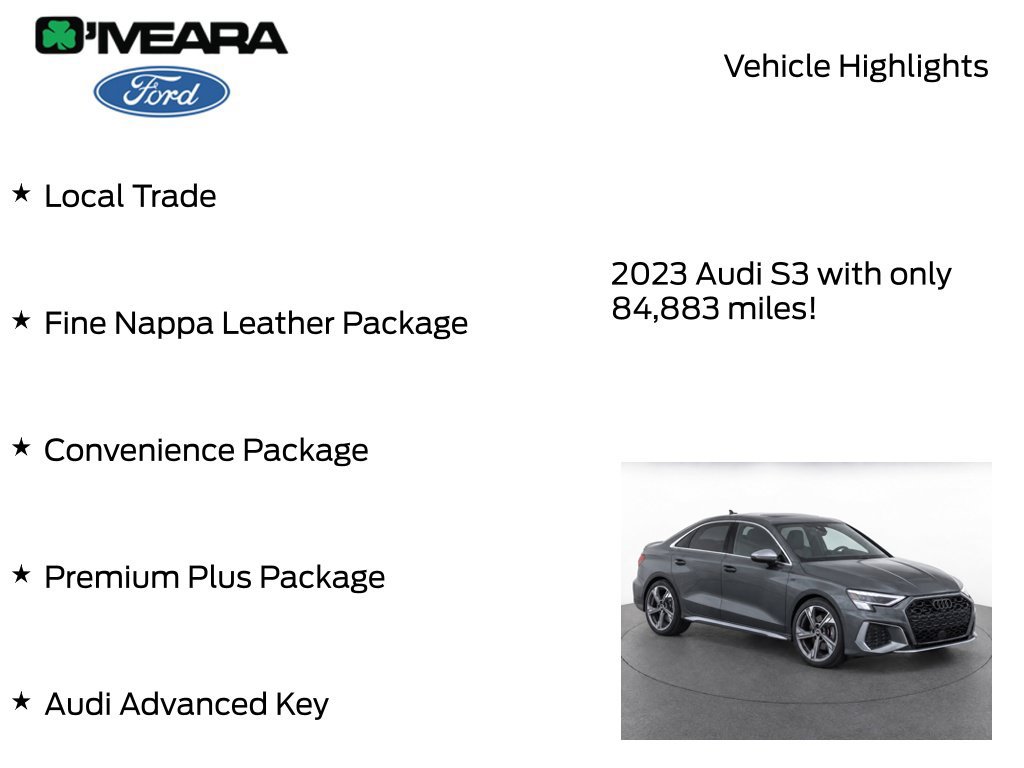 Used 2023 Audi S3 Premium Plus w/ Premium Plus Package AWD/4WD image 8