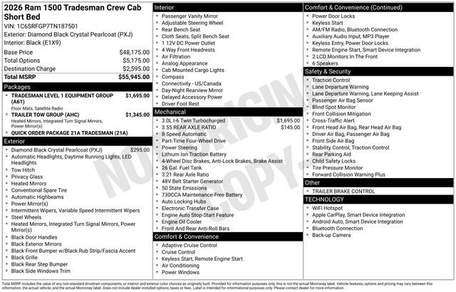 New 2026 RAM 1500 Tradesman image 27