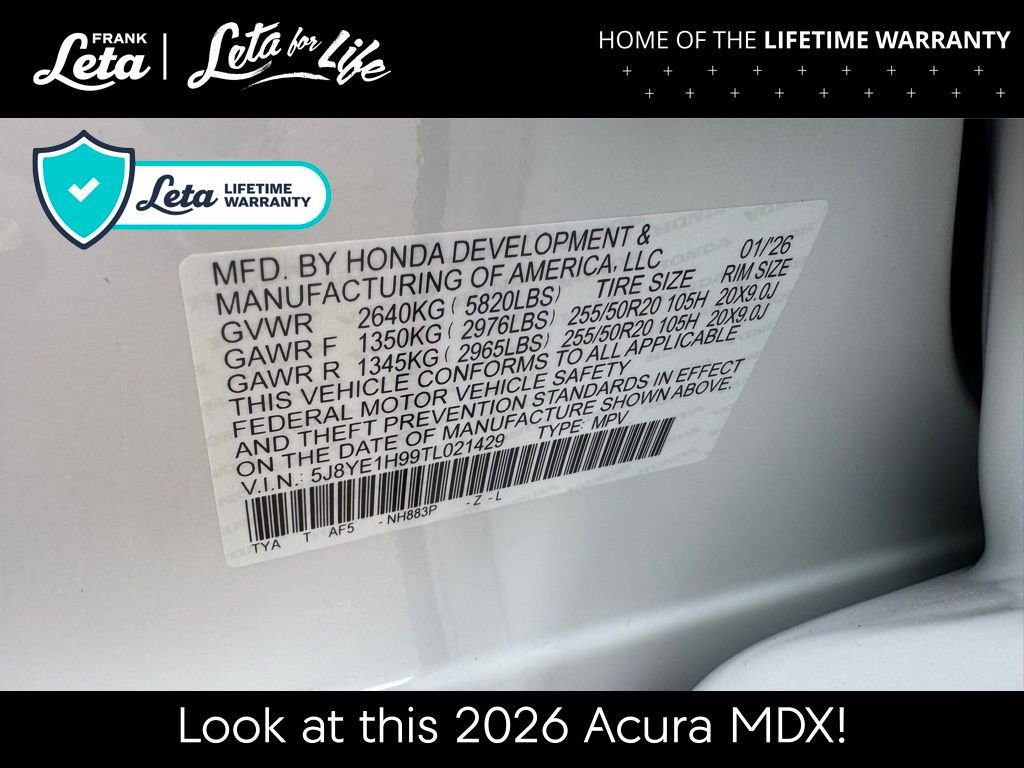 New 2026 Acura MDX A-Spec image 32