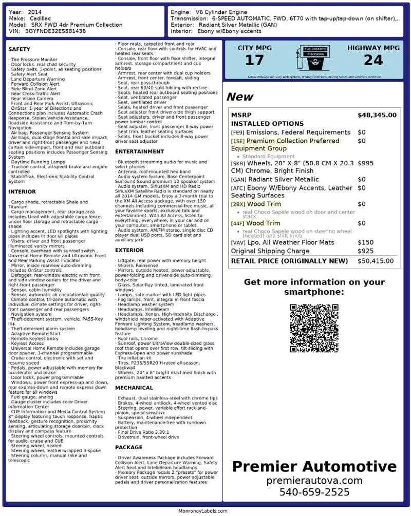 Used 2014 Cadillac SRX Premium image 2