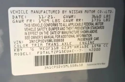 Used 2021 Nissan Kicks SR w/ Interior Electronics Package image 47