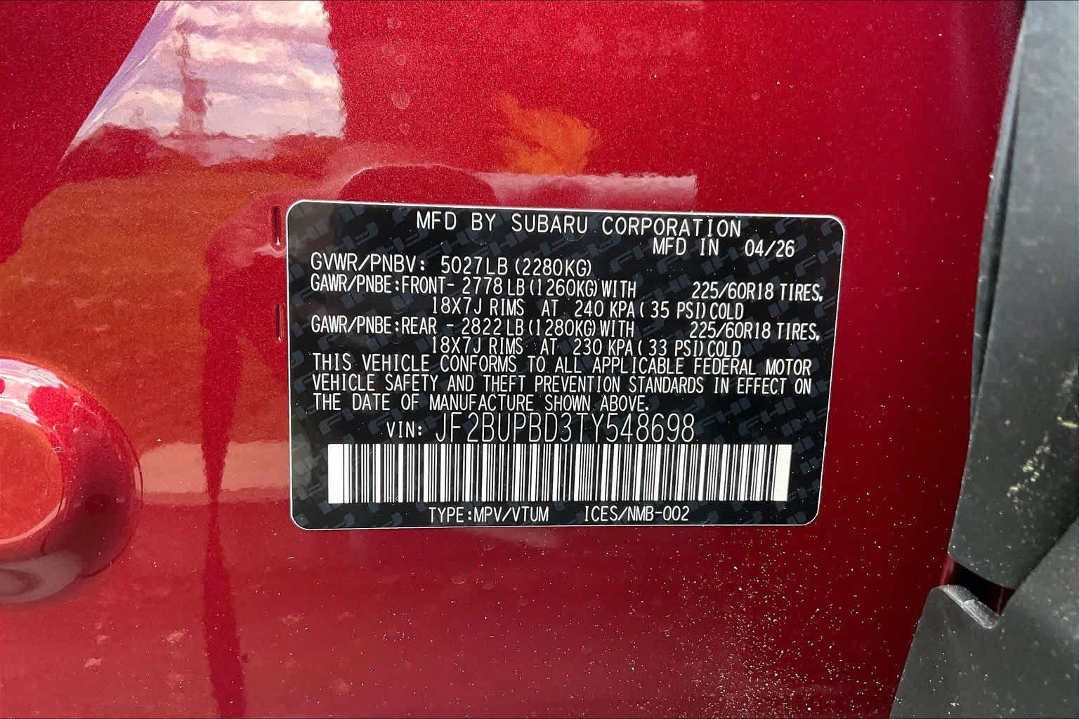 New 2026 Subaru Outback Premium AWD/4WD image 20