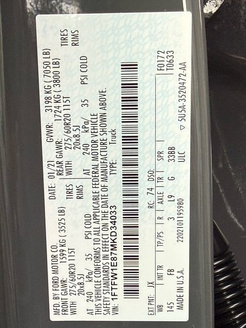 Used 2021 Ford F150 XLT w/ Equipment Group 302A High image 46