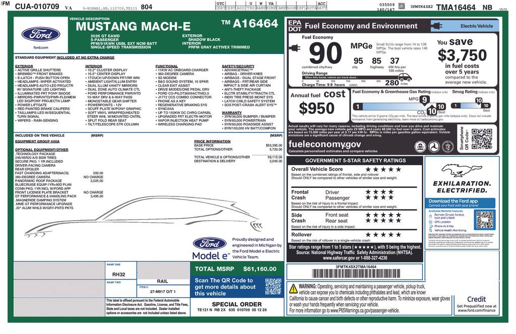 New 2026 Ford Mustang Mach-E GT AWD/4WD image 7