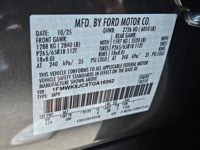 New 2026 Ford Explorer Tremor w/ Tremor Ultimate Package image 18