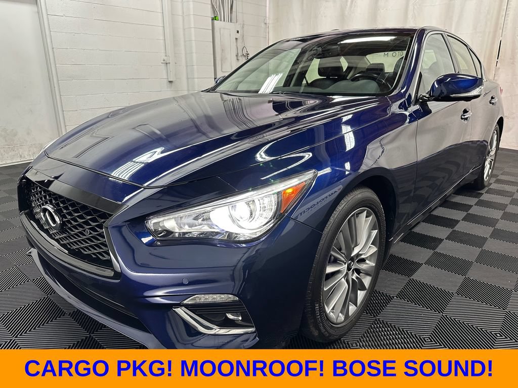 Used 2022 INFINITI Q50 Luxe w/ Cargo Package AWD/4WD video 1