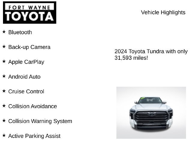 Used 2024 Toyota Tundra Limited w/ Power Package AWD/4WD image 7