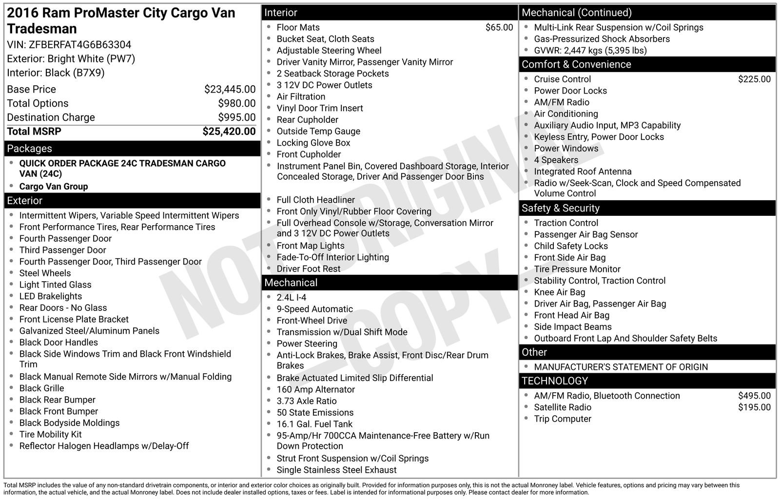 Used 2016 RAM ProMaster City Tradesman FWD image 4