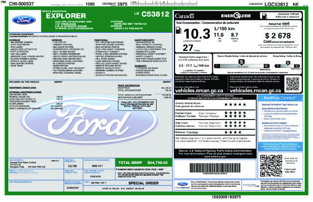 Used 2020 Ford Explorer Limited AWD/4WD image 49