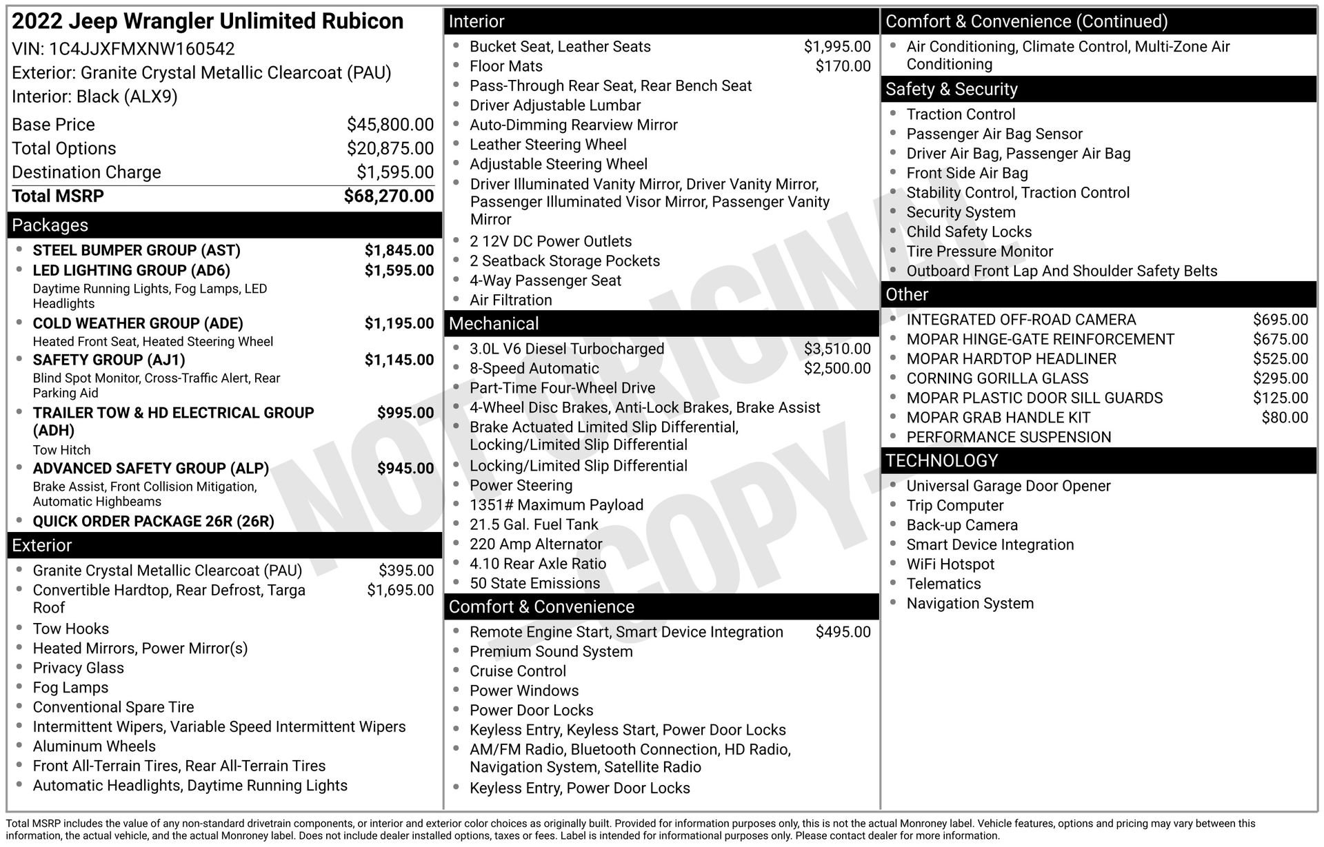 Used 2022 Jeep Wrangler Unlimited Rubicon w/ Steel Bumper Group image 31