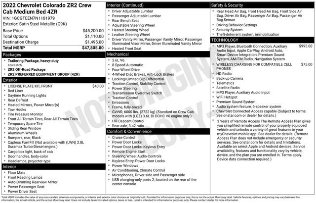 Used 2022 Chevrolet Colorado ZR2 AWD/4WD image 26