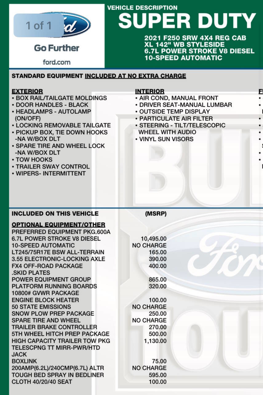 Used 2021 Ford F250 XL image 31