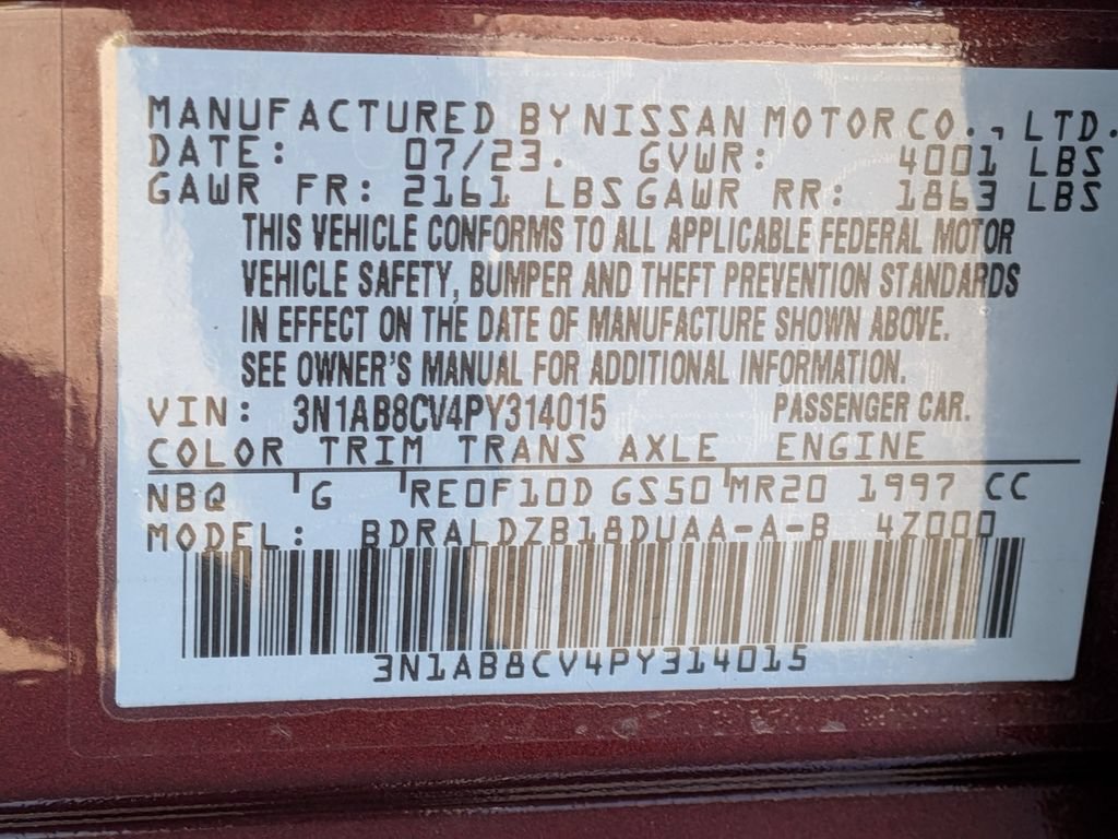 Certified 2023 Nissan Sentra SV w/ All-Weather Package FWD image 29