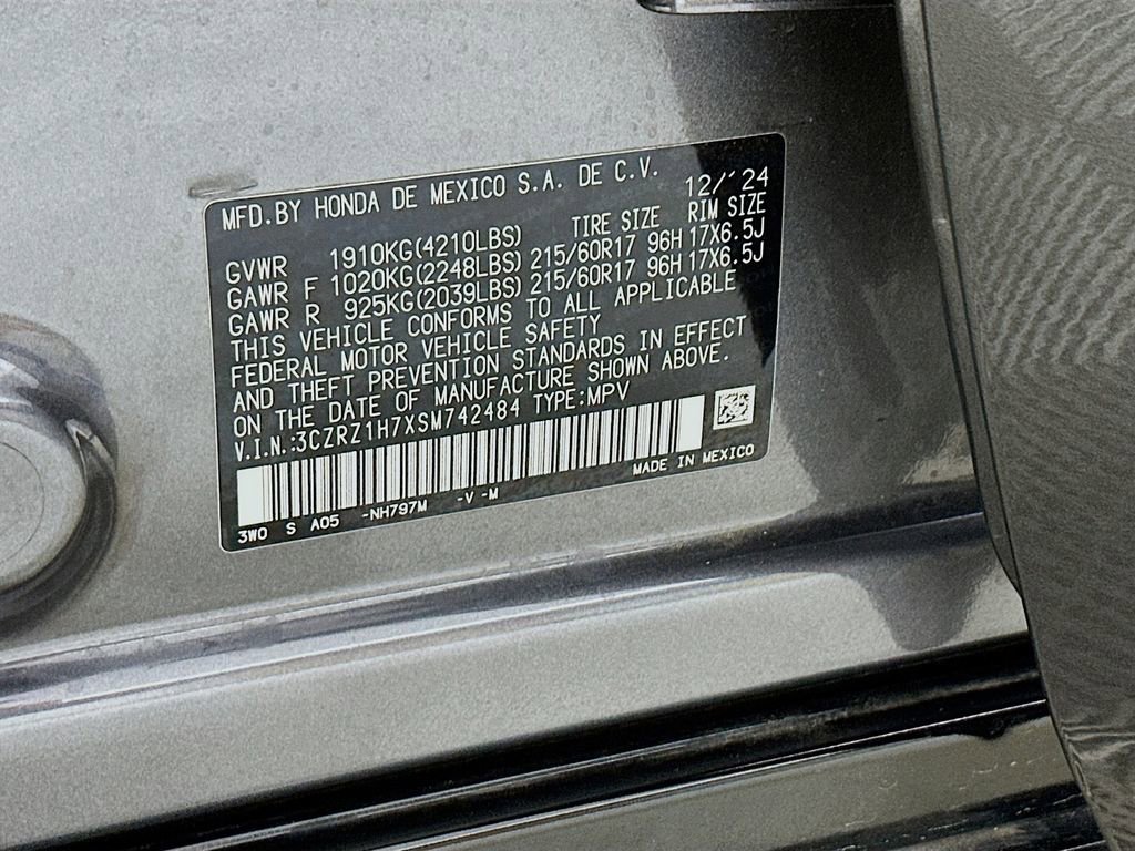 Certified 2025 Honda HR-V EX-L image 27
