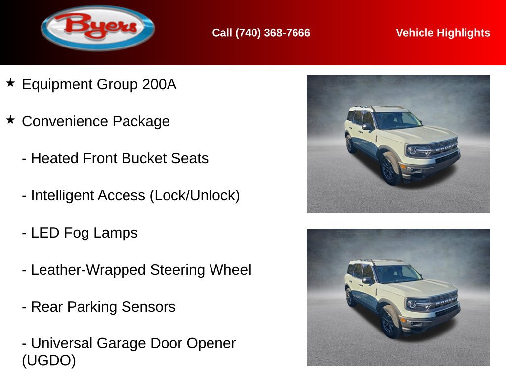 Used 2023 Ford Bronco Sport Big Bend w/ Convenience Package AWD/4WD image 9