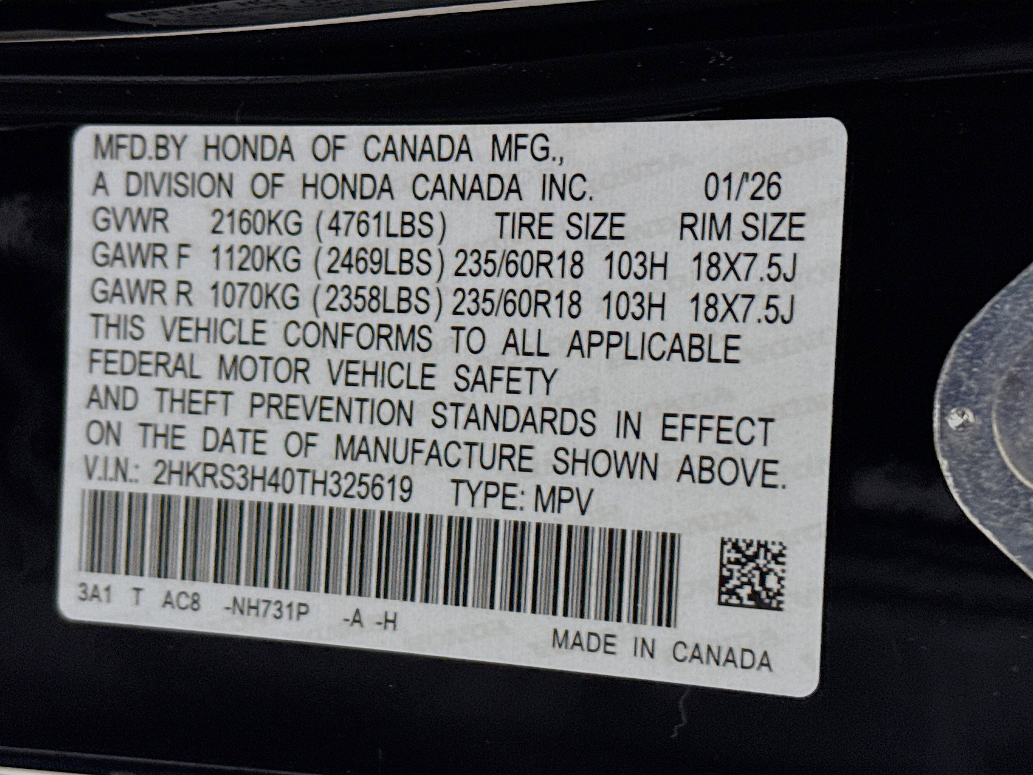 New 2026 Honda CR-V EX image 37