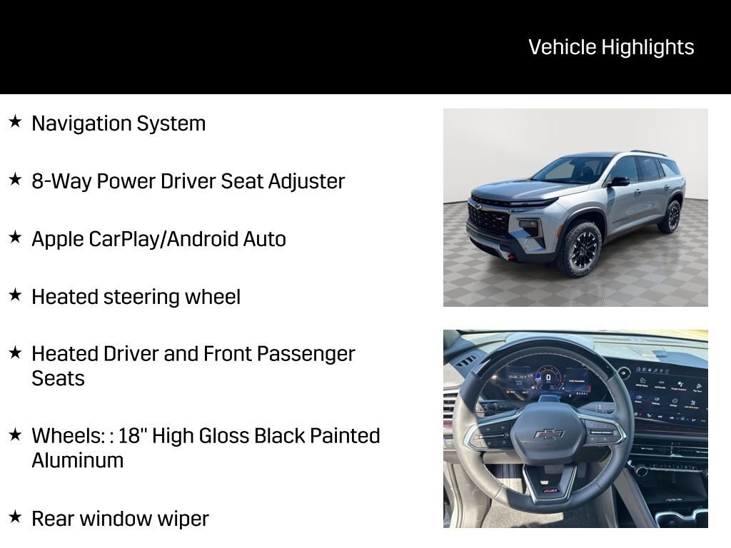 New 2026 Chevrolet Traverse Z71 w/ Enhanced Driving Package AWD/4WD image 7