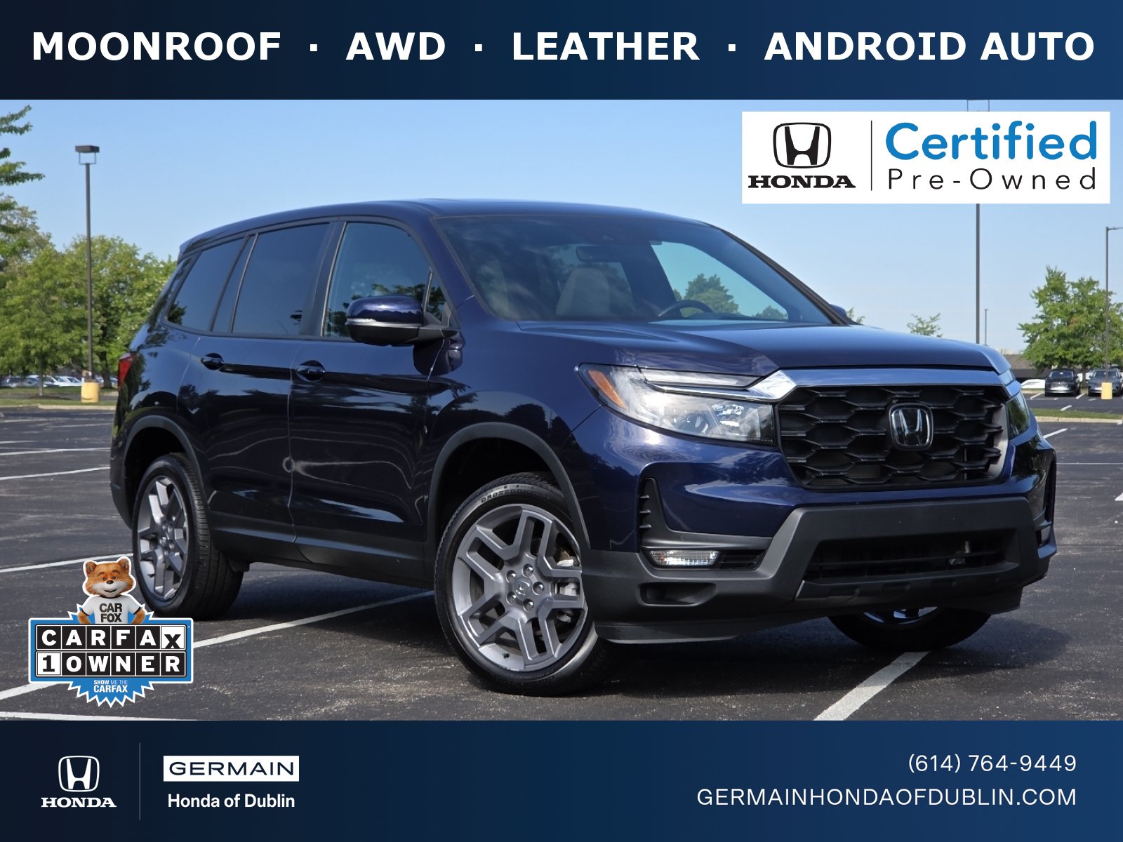 Certified 2023 Honda Passport EX-L