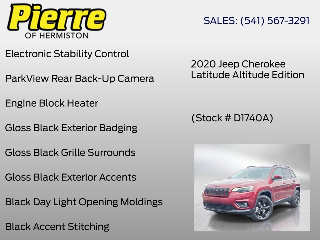 Used 2020 Jeep Cherokee Latitude Plus AWD/4WD image 24