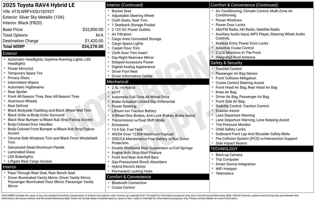 Certified 2025 Toyota RAV4 LE image 28