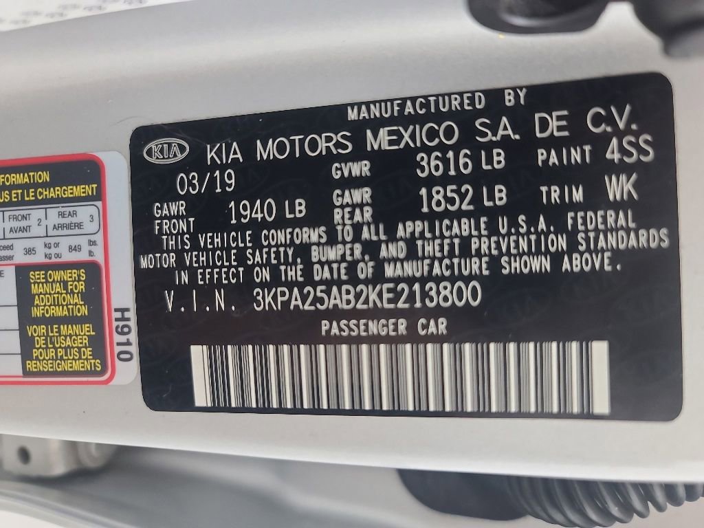 Used 2019 Kia Rio S FWD image 38