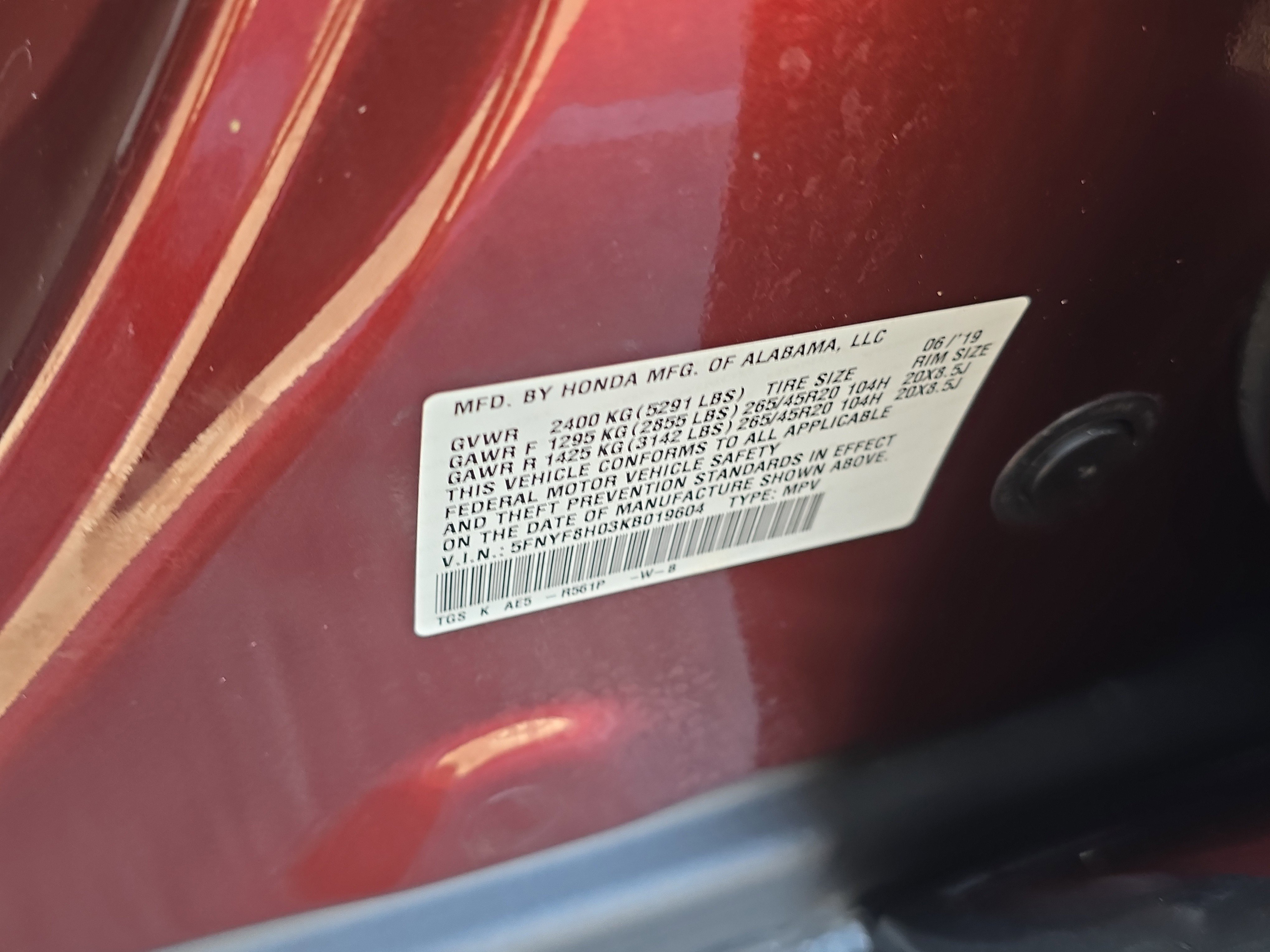 Used 2019 Honda Passport Elite image 35