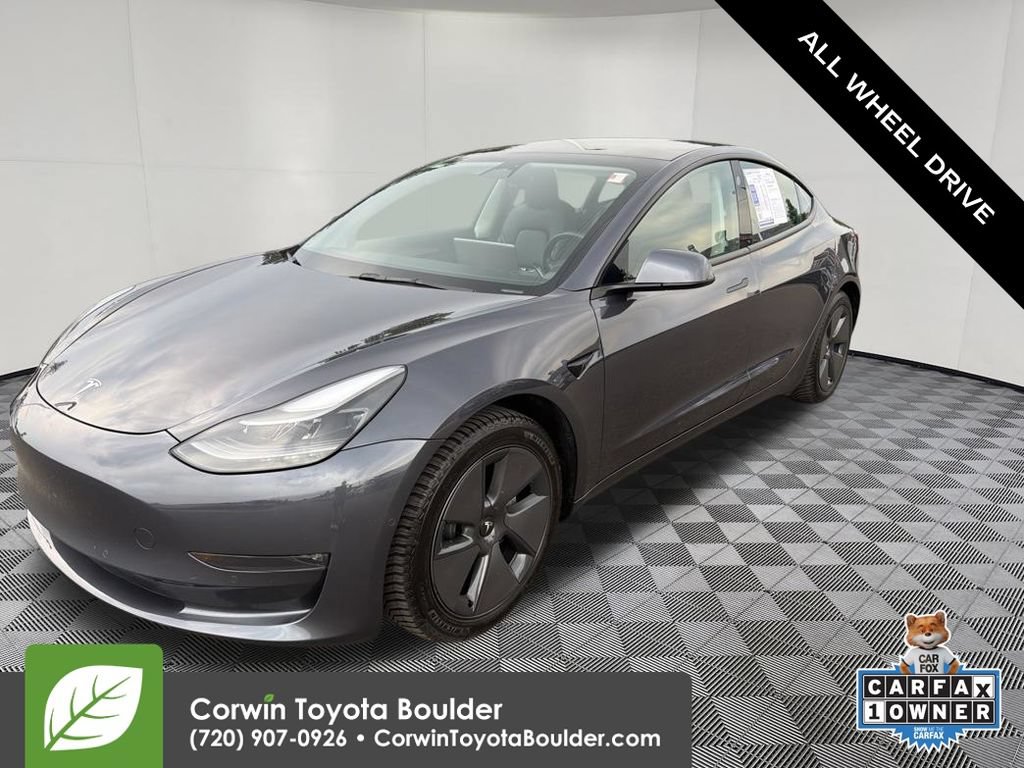 Used 2022 Tesla Model 3 Long Range AWD/4WD image 3