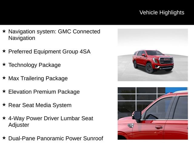 New 2026 GMC Yukon Elevation w/ Elevation Premium Package AWD/4WD image 8