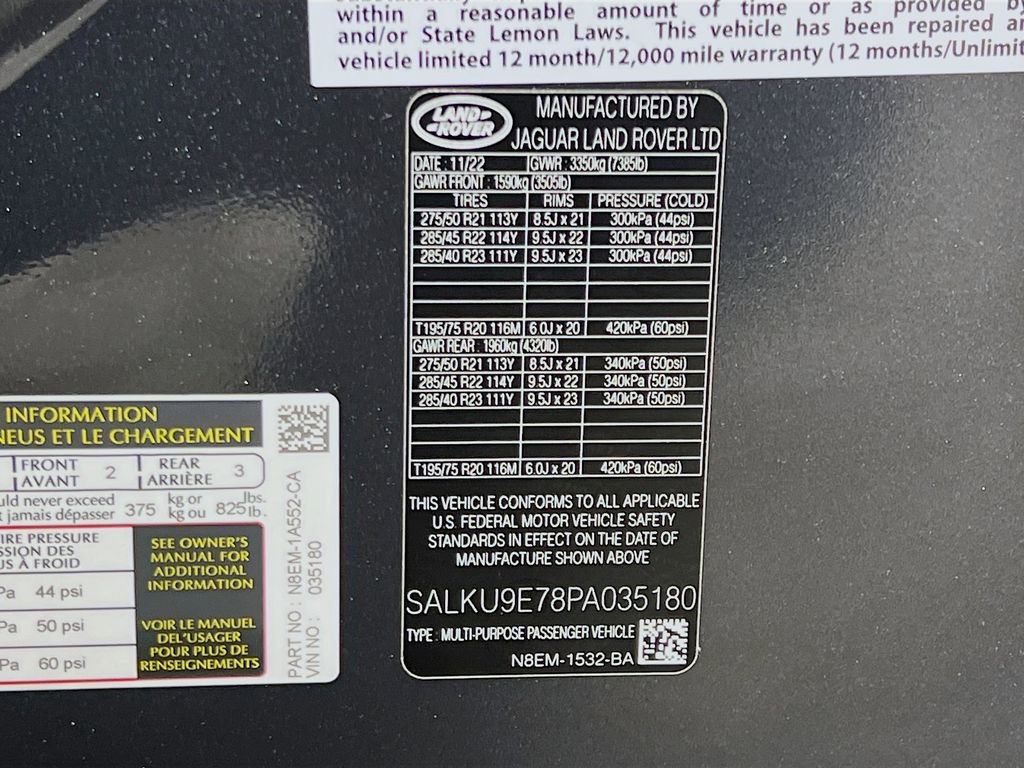 Used 2023 Land Rover Range Rover SV image 35