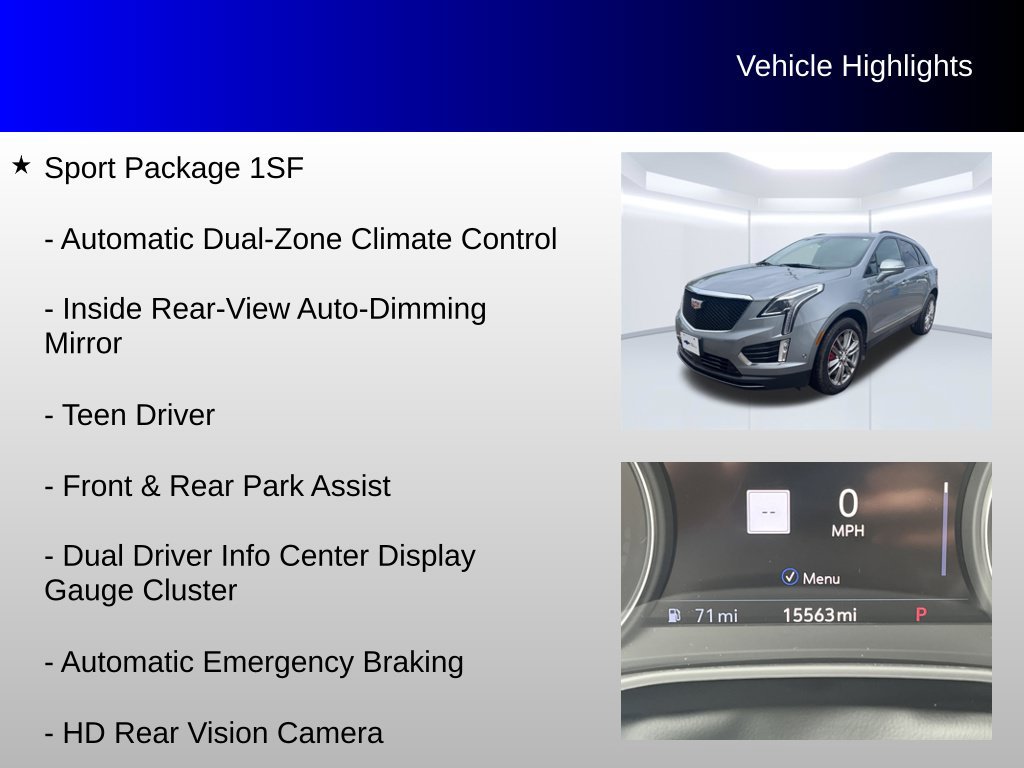Used 2025 Cadillac XT5 Sportv w/ Technology Package AWD/4WD image 12