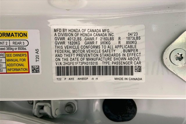 Used 2023 Honda Civic EX image 8