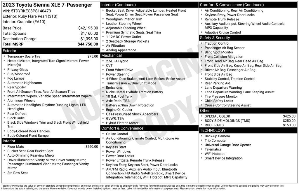 Used 2023 Toyota Sienna XLE FWD image 5