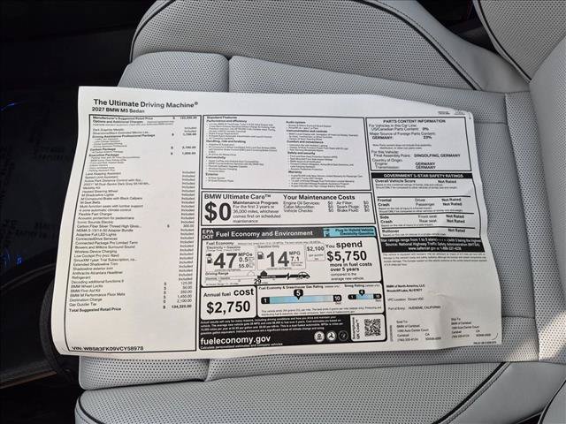 New 2027 BMW M5 w/ Carbon Package AWD/4WD image 17